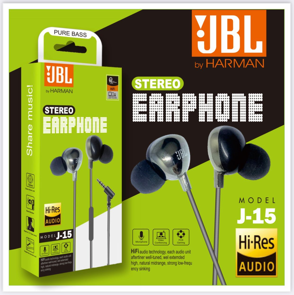 HEADSET JBL J 15 (NG) BY HERMAN